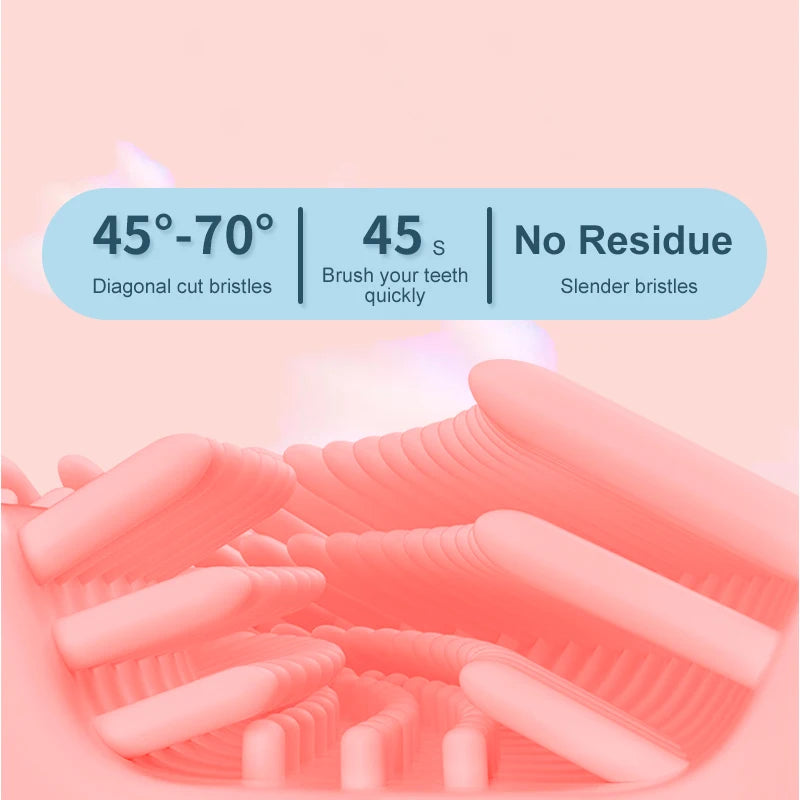 Kid's U-Type Electric Toothbrush - 360° Silicone Head