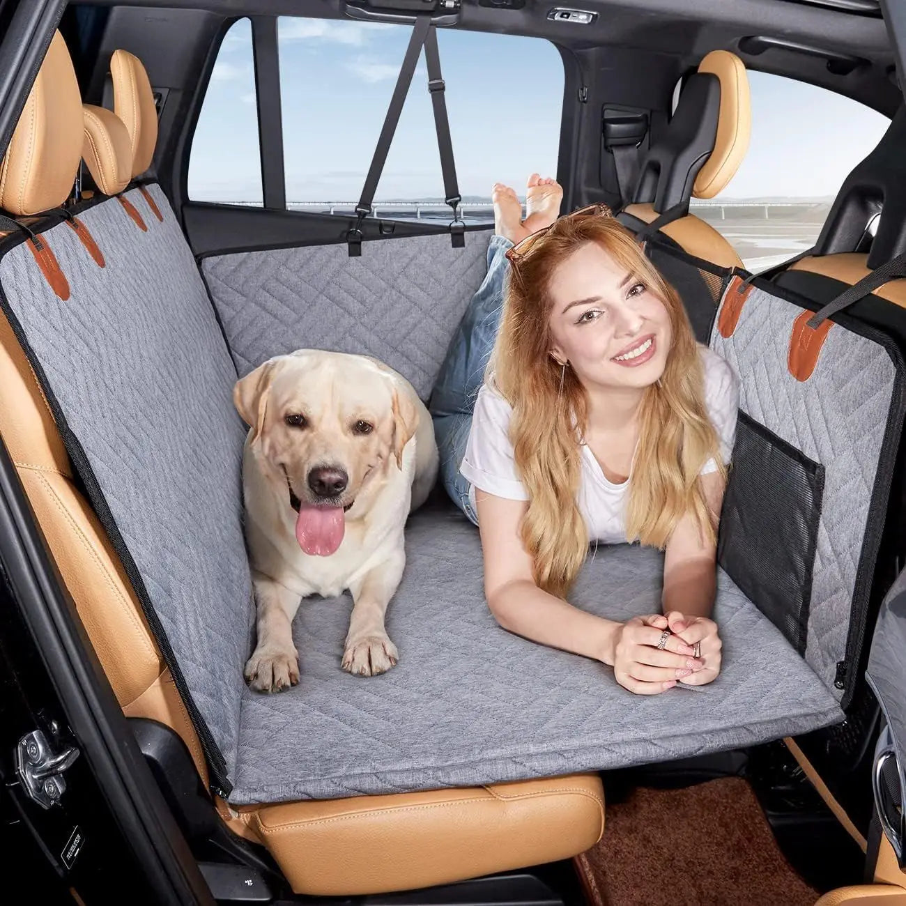 Dog Car Seat Cover Hard Bottom