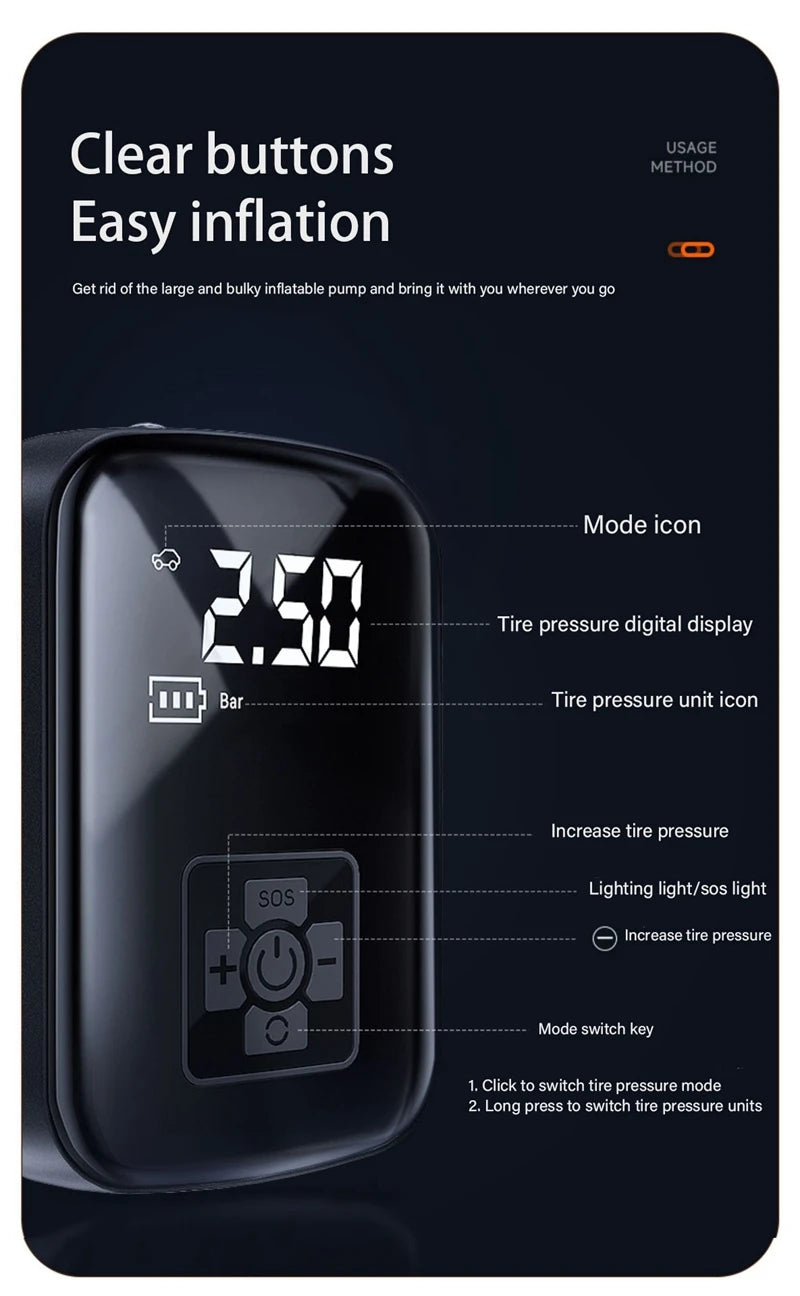 AirJet Pro Cordless Tire Inflator