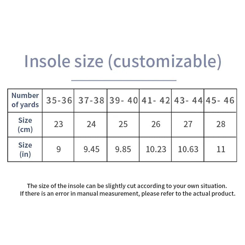 4D Shock absorbing Insoles